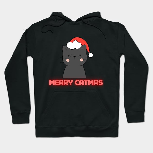 Merry Catmas Hoodie by MFVStore